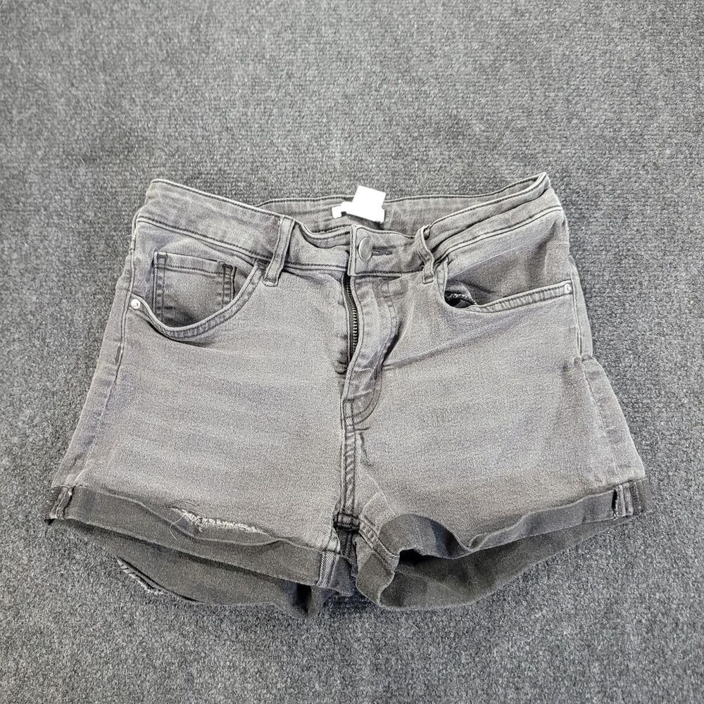 H-m Women's Grey and Black Shorts